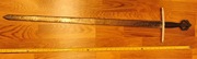 Stara replika miecz sygnowane ostrze Toledo Spain stal 104cm