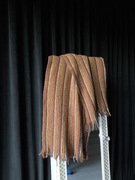 Szalik w paski lambswool wełna jagnięca 