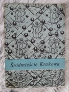 Śródmieście Krakowa stara mapa plan turystyczny 