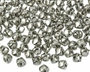 Dzwoneczki dzwonki metalowe duże ozdobne 54szt srebrne 25mm