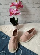 Espadryle materiałowe pink 40