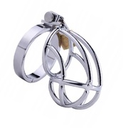 Stalowy pas cnoty, Chastity Cage klatka na penisa z kłódką Oring 50mm