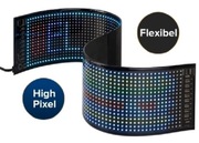 Elastyczny panel LED 12x68 cm 1536 led RGB ruchome napisy grafik reklama