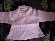 Kurteczka różowa na guziki, dla dziewczyki 6-12 m-cy 74-80cm