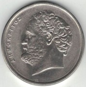 Grecja 10 drachm 1982 Demokryt 26 mm nr 2