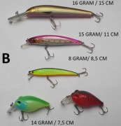 Drugi zestaw wędkarskich przynęt + dodatków