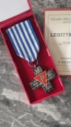 Krzyż Oświęcimski - KOMPLET z Legitymacją i Etui - 1987 