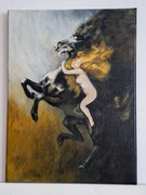 Obraz malowany ręcznie na płótnie, Szał uniesień,