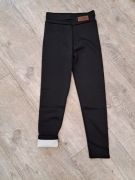 Getry ocieplane damskie/ dziewczęce - czarne - rozm S/M