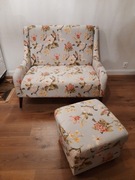 Sofa Syntia kwiaty styl prowansalski komplet 