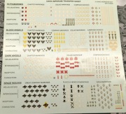 SPACE MARINES TRANSFER SHEET Kalkomania Dark Imperium Warhammer 40k Nowe