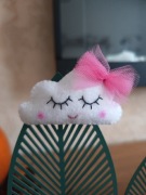 Nowa spinka chmurka hand made filc