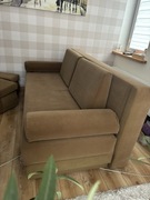 Sofa z funkcją spania (160x200) + 2 pufy