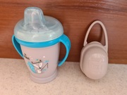 Kubek niekapek Lovi Junior i etui na smoczek Lovi