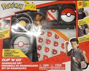 POKEMON ZESTAW BANDOLIER CLIP'N'GO PAS TORBA + FIGURKA + POKEBALL