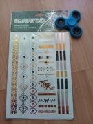 Pd-  Zestaw tatuaży + Fidget Spiner niebieski