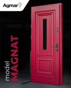 Drzwi drewniane MAGNAT piękna czerwień 
