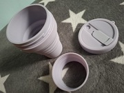 Kubek składany turystyczny liliowy