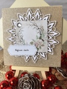 KARTKA ŚWIĄTECZNA handmade w kopercie - personalizowana, ręcznie robiona