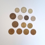 Zestaw monet zagranicznych Europa XX w. Belgia Czechy Jugosławia 14 szt