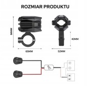 Lampy halogeny LED Motocyklowe 40W ADV HONDA NC SUZUKI VSTORM BMW GS 