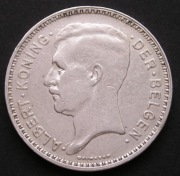 Belgia 20 franków 1934 - król Albert - der Belgen - srebro