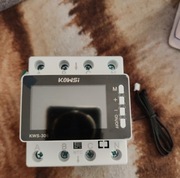 Trójfazowy Licznik Energii Prądu Watomierz WiFi TUYA przekaźnik 80A LCD Din