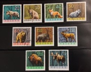 !!! POLSKA ZWIERZĘTA LEŚNE 9szt... KOMPLETNA _SERIA...KASOWANE*!!!