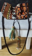 Zara Beaded Bucket Bag torebka-worek Zara Beaded Tasselled Hobo Bucket Bag
