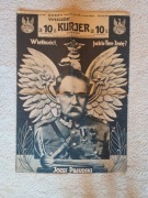 Kurier stara gazeta z Piłsudskim vintage 