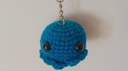 Brelok Niebieska Ośmiornica - na szydełku