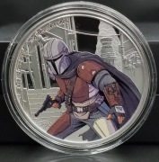 STAR WARS*THE MANDALORIAN**THE MANDALORIAN;1 oz SILVER,PROOF COIN/UNIKAT/M4