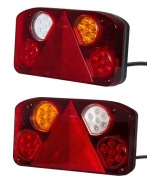 Komplet Lamp LED z przewodem 6 PIN LZD HORPOL Lampy Laweta przyczepy