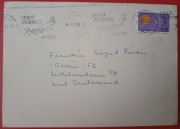 1971 Finlandia, wirnik: sanie, renifer z Mikołajem + znaczek