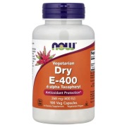 NOW Foods, Vegetarian Dry E-400, 268 mg (400 j.m.), 100 kapsułek roślinnych