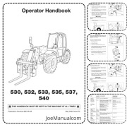 JCB 530 532 533 535 537 Operator Manual Podręcznik Operatora instrukcja