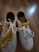 Skórzane buty r.37 miu miu 