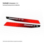 Naklejki na kosiarkę traktorek JONSERED LT 12
