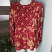 Nowa koszula damska M&S Collection 42 , 100% wiskoza ,bordowa w kwiaty