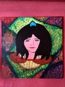 Obraz "Kobieta z topazem" ORYGINALNY PREZENT