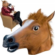 Maska na twarz BNTRADE BNT_Masaka koń lateks beże i brązy