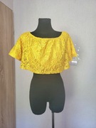 Letnia krótka bluzeczka żółta S 