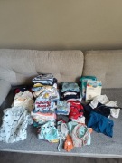 Cały karton używanych ciuszków chłopięcych rozm.56-62 ( Lato/ Wiosna)