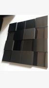 mozaika czarna Metal Acero Anthracite 3D szara 