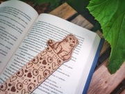 Drewniana zakładka do książki Kot Zwisłouchy Kotek Kocia