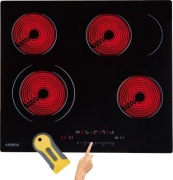 Płyta szklano-ceramiczna AREBOS 59 cm | 6600 W, 4 strefy