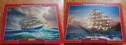 Puzzle żaglowce - 2 pudełka - MINT - Super cena