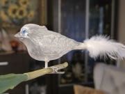 Bombki choinkowe 1szt. Duży piękny szklany ptaszek szklane ozdoby  bombki 