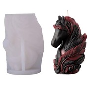 Koń PEGAZ forma silikonowa 11.4*7.8 do odlewów Świec Mydła Gipsu Żywic 