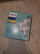 Philips led warm white 3x żarówka GU10 4,7W=50W 360lumen